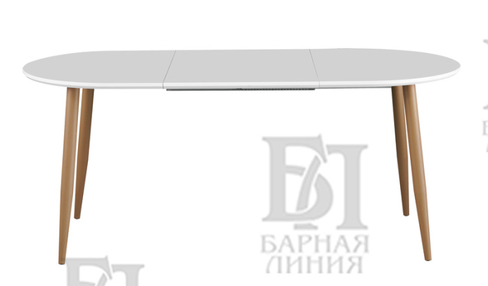 стол сатурн белый 120-180*80