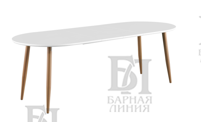 стол сатурн белый 160-220*90