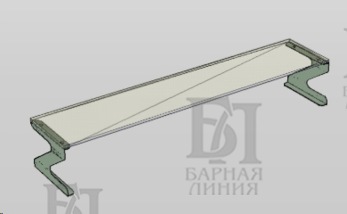 полка для линии раздачи зетта