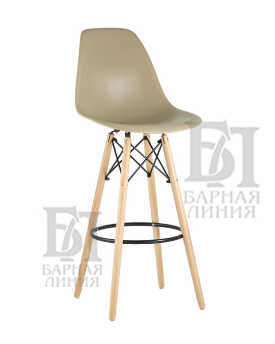 стул барный eames деревянные ножки