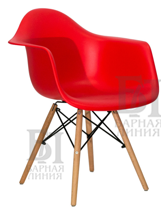 кресло eames деревянные ножки