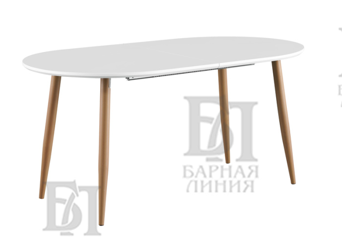 стол сатурн белый 120-180*80