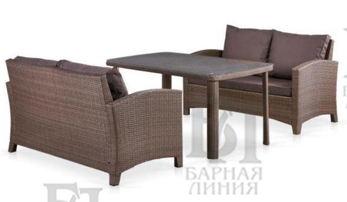комплект виктор 2+1 из искусственного ротанга