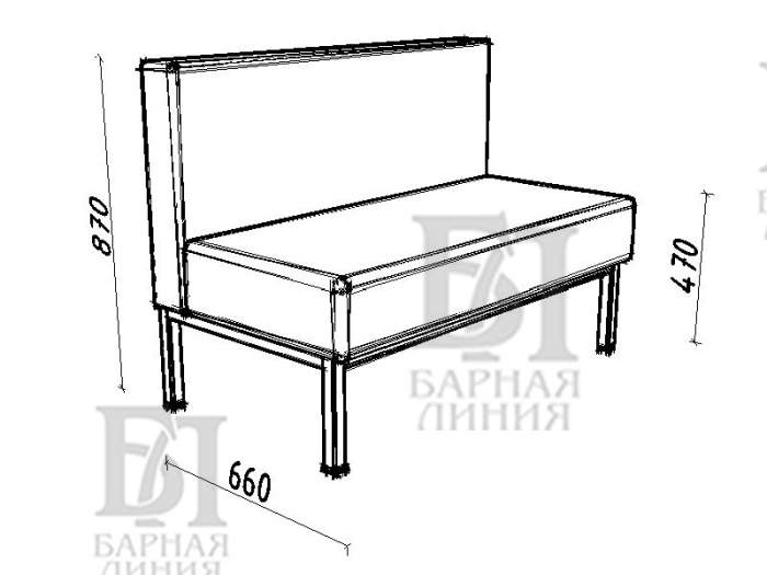 диван симпл 1200мм