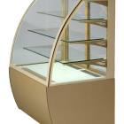 витрина кондитерская охлаждаемая unis eden 100, gold