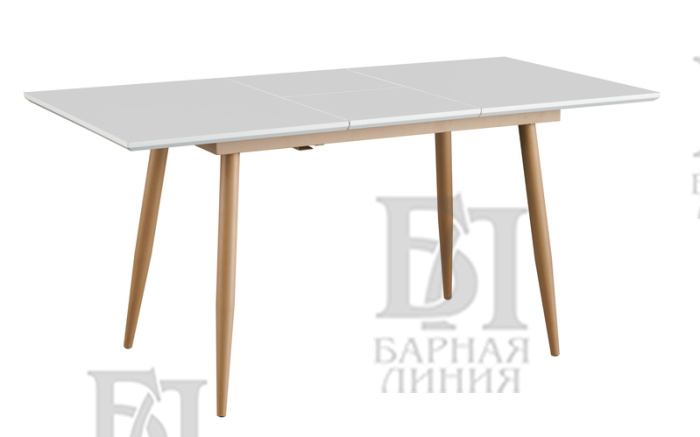 стол меркурий белый 120-160*80