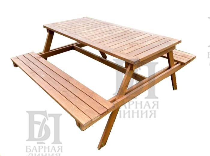 стол-скамья дятел ст