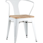 стул tolix arm wood