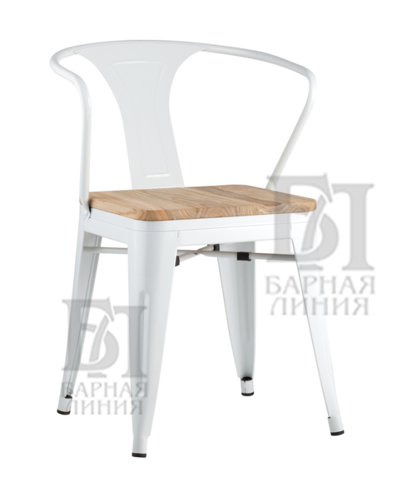 стул tolix arm wood
