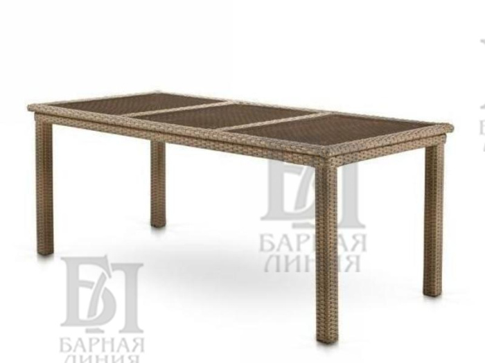 комплект барон6 6+1 из искусственного ротанга