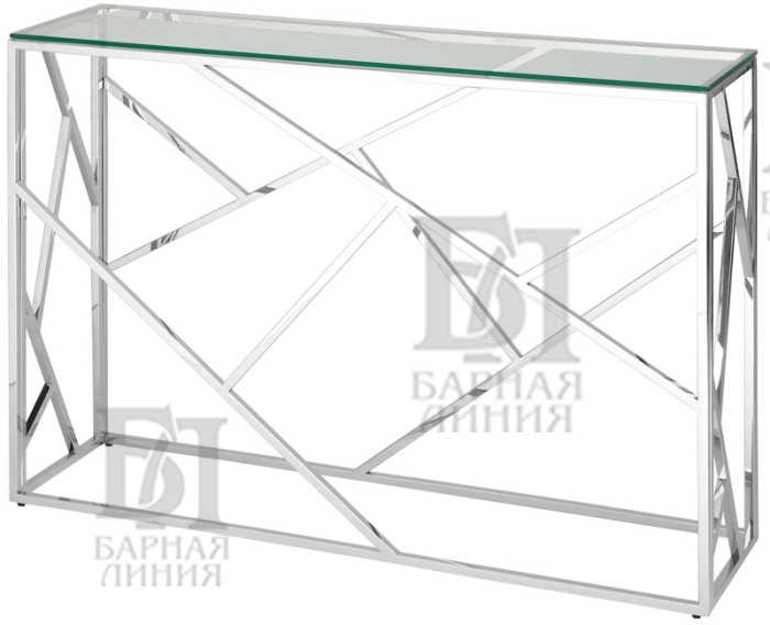 стол консоль локо1150*300*780, серебристый