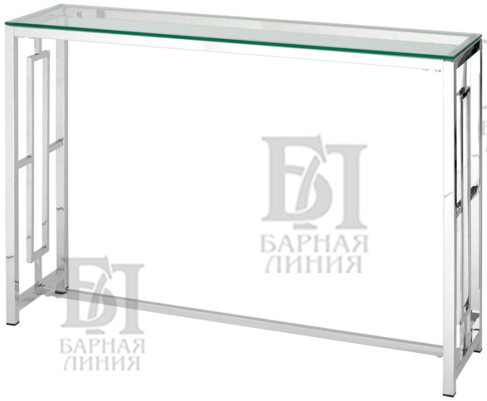 стол консоль лунэ 1150*300*780, серебристый