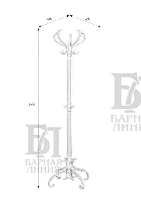 вешалка напольная в-2н