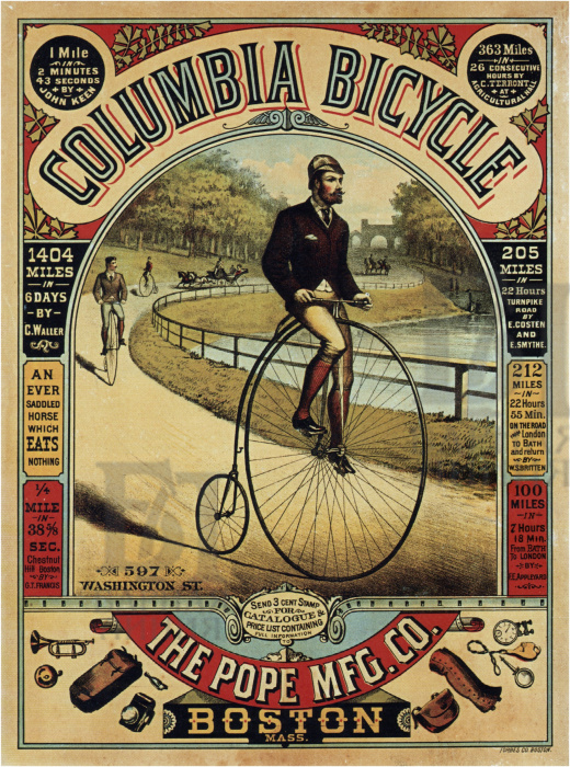 постер columbia bicycle