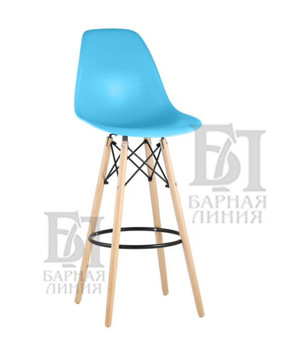стул барный eames деревянные ножки