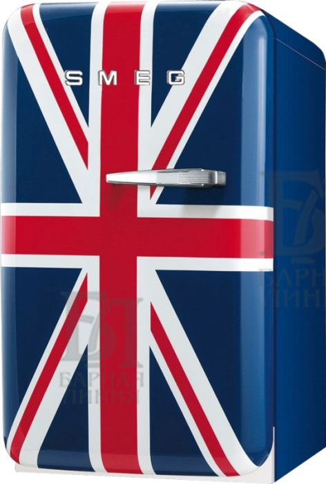 минибар отдельно стоящий,40 л, брит/флаг,smeg fab5luj