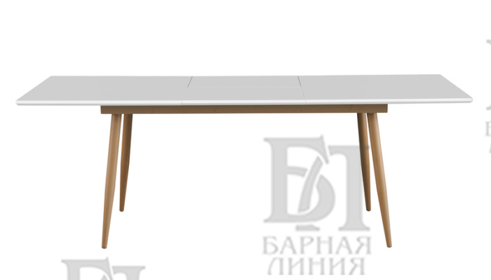 стол меркурий белый 160-220*90