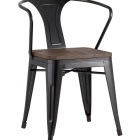 стул tolix arm wood