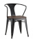 стул tolix arm wood