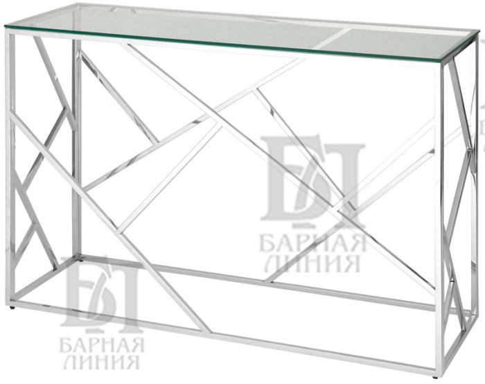 стол консоль локо1200*400*780, серебристый