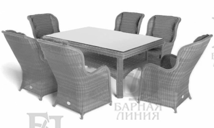 комплект амарант с прямоугольным  столом