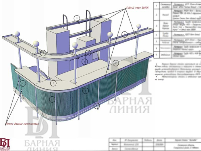 барная стойка "застава"