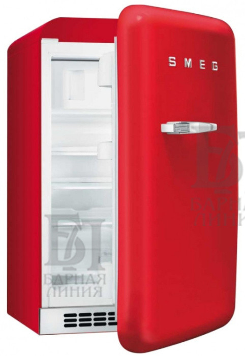 минибар отдельно стоящий,40 л, красный,smeg fab5rp