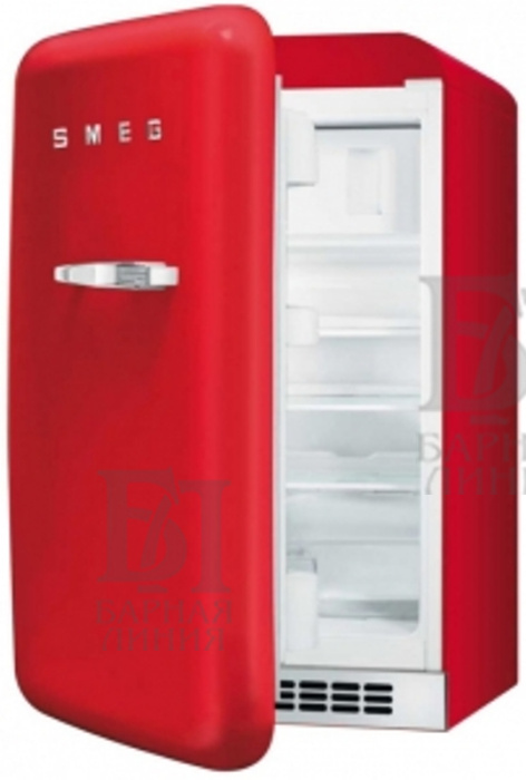 минибар отдельно стоящий,40 л, красный,smeg fab5lr