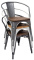 стул tolix arm wood