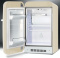 минибар отдельно стоящий,40 л, кремовый smeg fab5lp