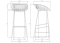 стул барный френк
