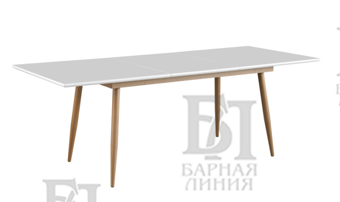 стол меркурий белый 160-220*90