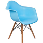 кресло eames деревянные ножки