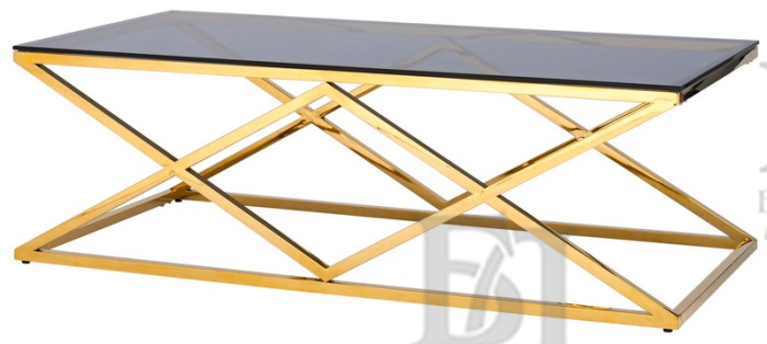 стол журнальный ребель 1200*600*400, золотой