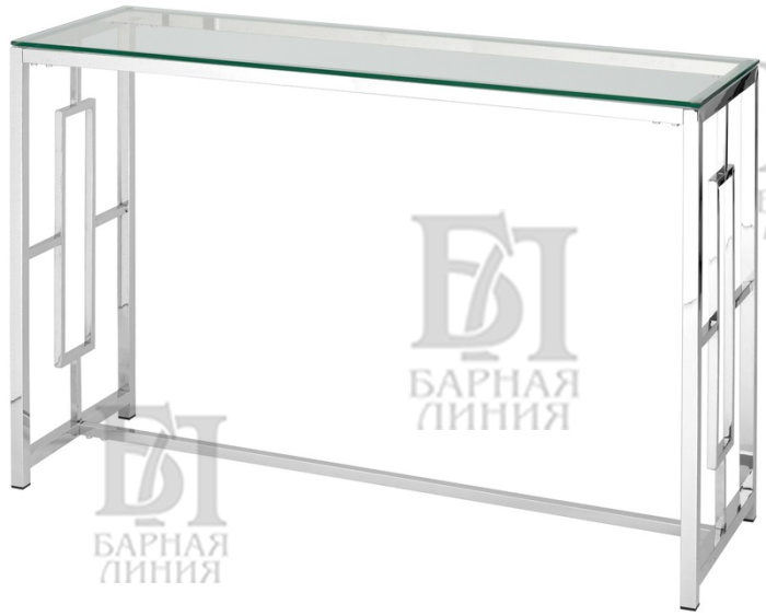 стол консоль лунэ 1200*400*780, серебристый