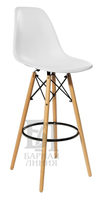 стул барный eames деревянные ножки