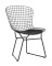 стул берто черный