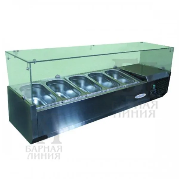витрина холодильная настольная starfood vrx1200 i