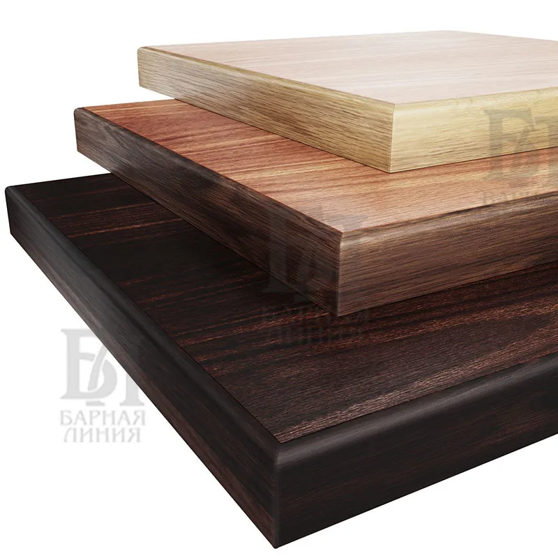 Столешница шпон дуба кромка-массив дуба 700*700*40мм